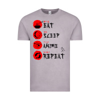 Vintage Zinc eat sleep anime repeat japanese Vintage Tee - artisFamous
