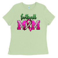 Matcha Football Mom Breast Cancer Ladies Tee - BundleAndBundleShop