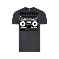 Vintage Black eighties music rocks Vintage Tee - artisFamous