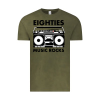 Vintage Olive eighties music rocks Vintage Tee - artisFamous