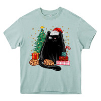 Arona christmas black cat Heavy Core Tee - MaliasSmallBusiness