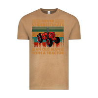 Vintage Camel never underestimate an old man with a tractor retro vintage Vintage Tee - artisFamous