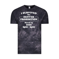 Cloud Black i survived denver prohibition 2020 Vintage Tee - artisFamous