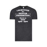 Vintage Black i survived denver prohibition 2020 Vintage Tee - artisFamous