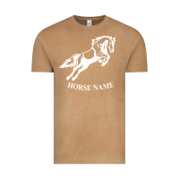 Vintage Camel Personalised Horse Printed Equestrian Riding Cob Jumping Rider Horse Vintage Tee - artisFamous