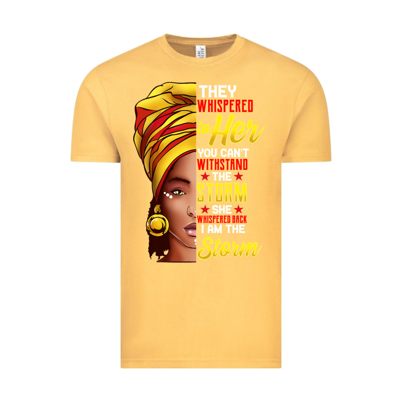 Black History Month Shirt African Woman Afro I Am The Storm T Shirt Vintage Tee by artisFamous | Teevron