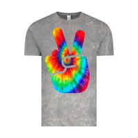 Cloud Rock cool peace hand tie dye t shirt for boys and girls Vintage Tee - artisFamous