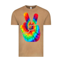 Vintage Camel cool peace hand tie dye t shirt for boys and girls Vintage Tee - artisFamous