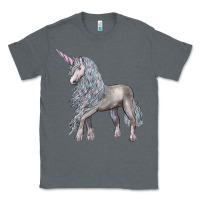Charcoal Heather Unicorn Classic Tee - LillyAllenDesigns