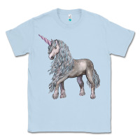 Dusty Blue Unicorn Classic Tee - LillyAllenDesigns
