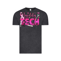 Vintage Black Breast Cancer Facility Tech Vintage Tee - texasbilliewilder