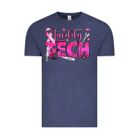 Vintage Denim Breast Cancer Facility Tech Vintage Tee - texasbilliewilder