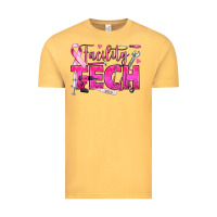 Vintage Mustard Breast Cancer Facility Tech Vintage Tee - texasbilliewilder