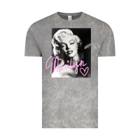 Cloud Rock monroe black and white pink handwriting t shirt Vintage Tee - artisFamous