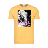 Vintage Mustard monroe black and white pink handwriting t shirt Vintage Tee - artisFamous