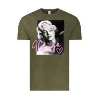Vintage Olive monroe black and white pink handwriting t shirt Vintage Tee - artisFamous