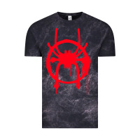 Cloud Black spiderverse miles symbol tag t shirt Vintage Tee - artisFamous