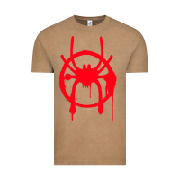 Vintage Coffee spiderverse miles symbol tag t shirt Vintage Tee - artisFamous