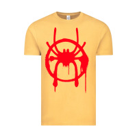 Vintage Mustard spiderverse miles symbol tag t shirt Vintage Tee - artisFamous