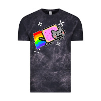 Cloud Black nyan cat t shirt Vintage Tee - artisFamous