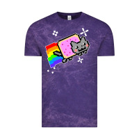 Cloud Purple nyan cat t shirt Vintage Tee - artisFamous