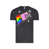 Vintage Black nyan cat t shirt Vintage Tee - artisFamous