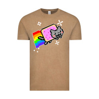 Vintage Coffee nyan cat t shirt Vintage Tee - artisFamous