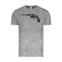 Cloud Rock Revolver Handgun Vintage Tee - artisFamous
