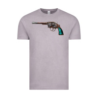 Vintage Zinc Revolver Handgun Vintage Tee - artisFamous