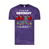 Cloud Purple a.mong us it's o.kay to be different autism awareness t shirt Vintage Tee - artisFamous