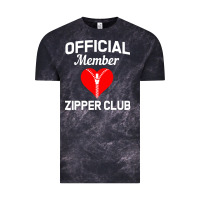 Cloud Black open heart surgery zipper club bypass get well recovery gift Vintage Tee - artisFamous