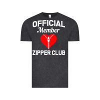 Vintage Black open heart surgery zipper club bypass get well recovery gift Vintage Tee - artisFamous