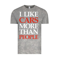 Cloud Rock I LIKE CARS MORE THAN PEOPLE Vintage Tee - artisFamous