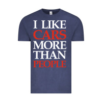 Vintage Denim I LIKE CARS MORE THAN PEOPLE Vintage Tee - artisFamous