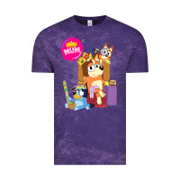 Cloud Purple bluey mom dad funny queen for family lover t shirt Vintage Tee - artisFamous