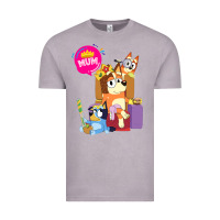 Vintage Zinc bluey mom dad funny queen for family lover t shirt Vintage Tee - artisFamous