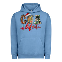Pigment Pebble Blue christmas certified nurse  assistant life Urban Hoodie - BarkalooDesign