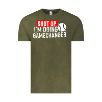 Vintage Olive shut up i'm doing game changer baseball Vintage Tee - artisFamous