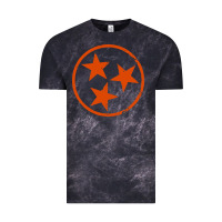 Cloud Black tennessee flag vintage grunge distressed graphic Vintage Tee - artisFamous