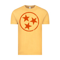 Vintage Mustard tennessee flag vintage grunge distressed graphic Vintage Tee - artisFamous