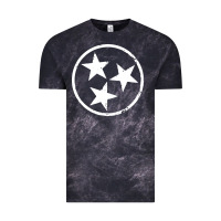 Cloud Black tennessee flag vintage grunge distressed graphic Vintage Tee - artisFamous