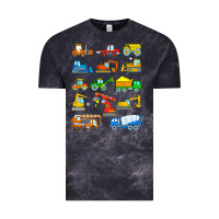 Cloud Black construction excavator shirt for boys girls men and women t shirt Vintage Tee - artisFamous