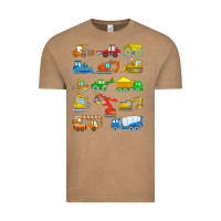 Vintage Coffee construction excavator shirt for boys girls men and women t shirt Vintage Tee - artisFamous