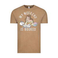 Vintage Coffee beauty and the beast belle my weekend is booked t shirt Vintage Tee - artisFamous