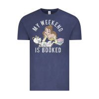 Vintage Denim beauty and the beast belle my weekend is booked t shirt Vintage Tee - artisFamous