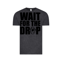Vintage Black wait for the drop i dubstep bass subwoofer dance music Vintage Tee - artisFamous
