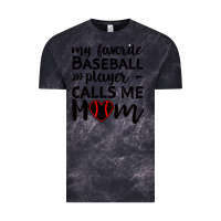Cloud Black womens my favorite baseball player calls me mom Vintage Tee - artisFamous