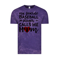 Cloud Purple womens my favorite baseball player calls me mom Vintage Tee - artisFamous