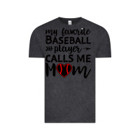 Vintage Black womens my favorite baseball player calls me mom Vintage Tee - artisFamous
