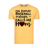 Vintage Mustard womens my favorite baseball player calls me mom Vintage Tee - artisFamous